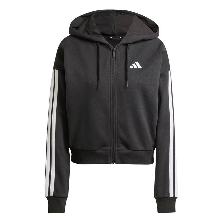Felpa con cappuccio Essentials 3-Stripes French Terry Full-Zip da donna Adidas | JE0052X